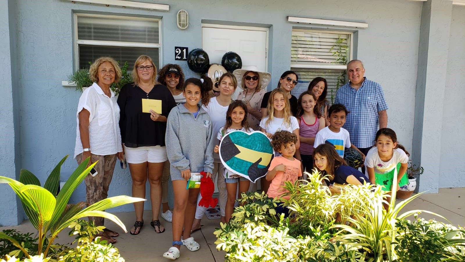 Warm Key Biscayne welcome.for the Augustes